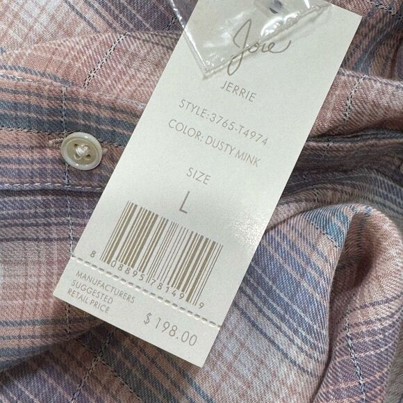 JOIE JERRIE BUTTON DOWN. DUSTY PINK. - Picture 10 of 10
